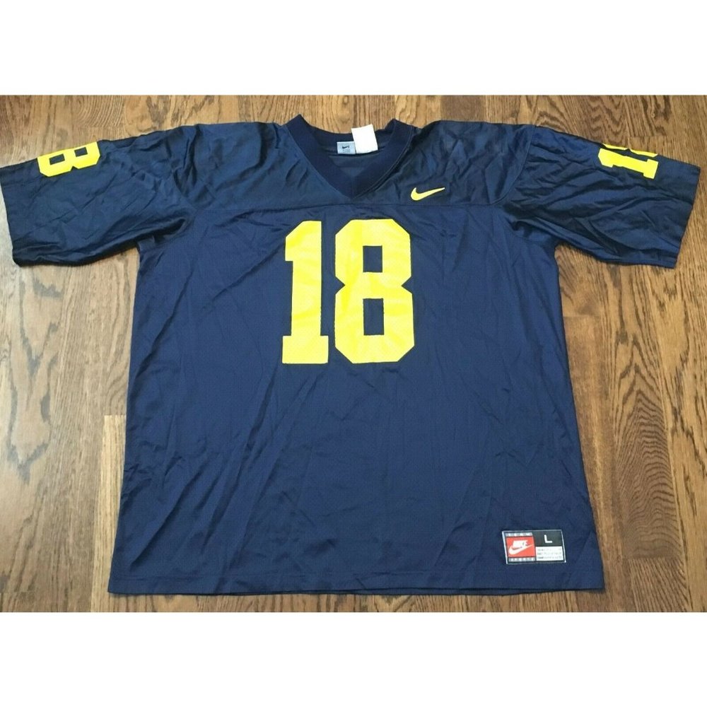 Vintage Michigan Football Jersey Large Wolverines